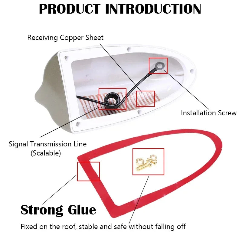 Super Car Shark Antenna Auto Radio Signal Aerials for Nissan Qashqai X-Trail X Trail J11 T31 T32/Opel Astra Exterior Parts 샤크안테나