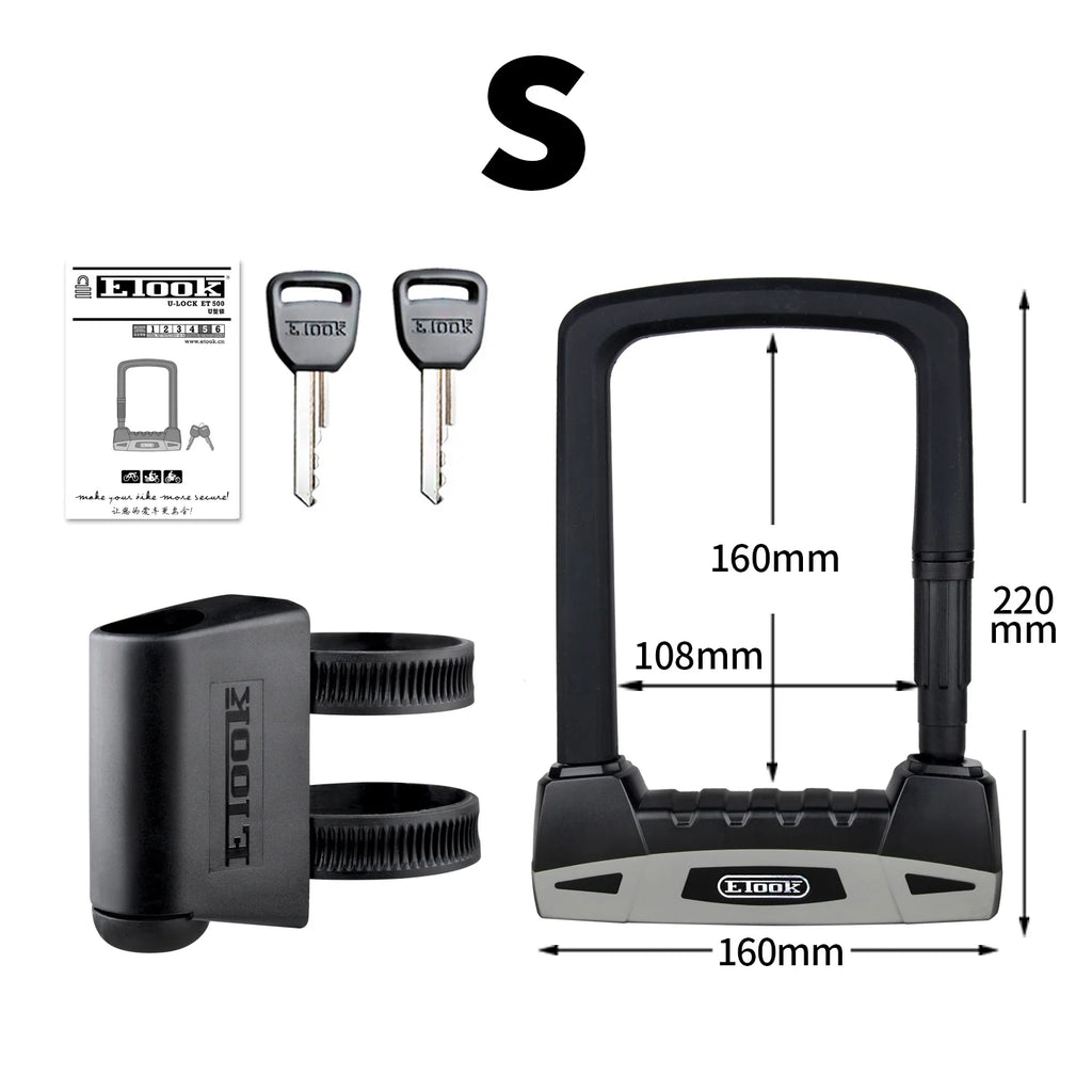 Ultimate Etook U-Lock: Unbreakable Security for Bikes & Motorcycles