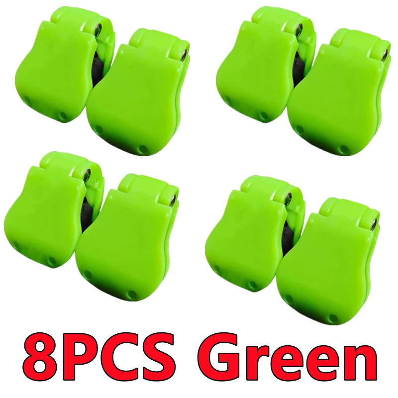 New 2-8PCS Portable Fishing Pole Holder Fishing Rod Fixer Wall Mounted Fishing Pole Straps Clip Multifunctional Rod Holder Tools
