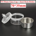 Watch Repair Oil Storage Tank Glass Cup Parts Cleane Baskets Ultrasonic Cleaning 304 Steel Mesh For Watchmakers Tool Component