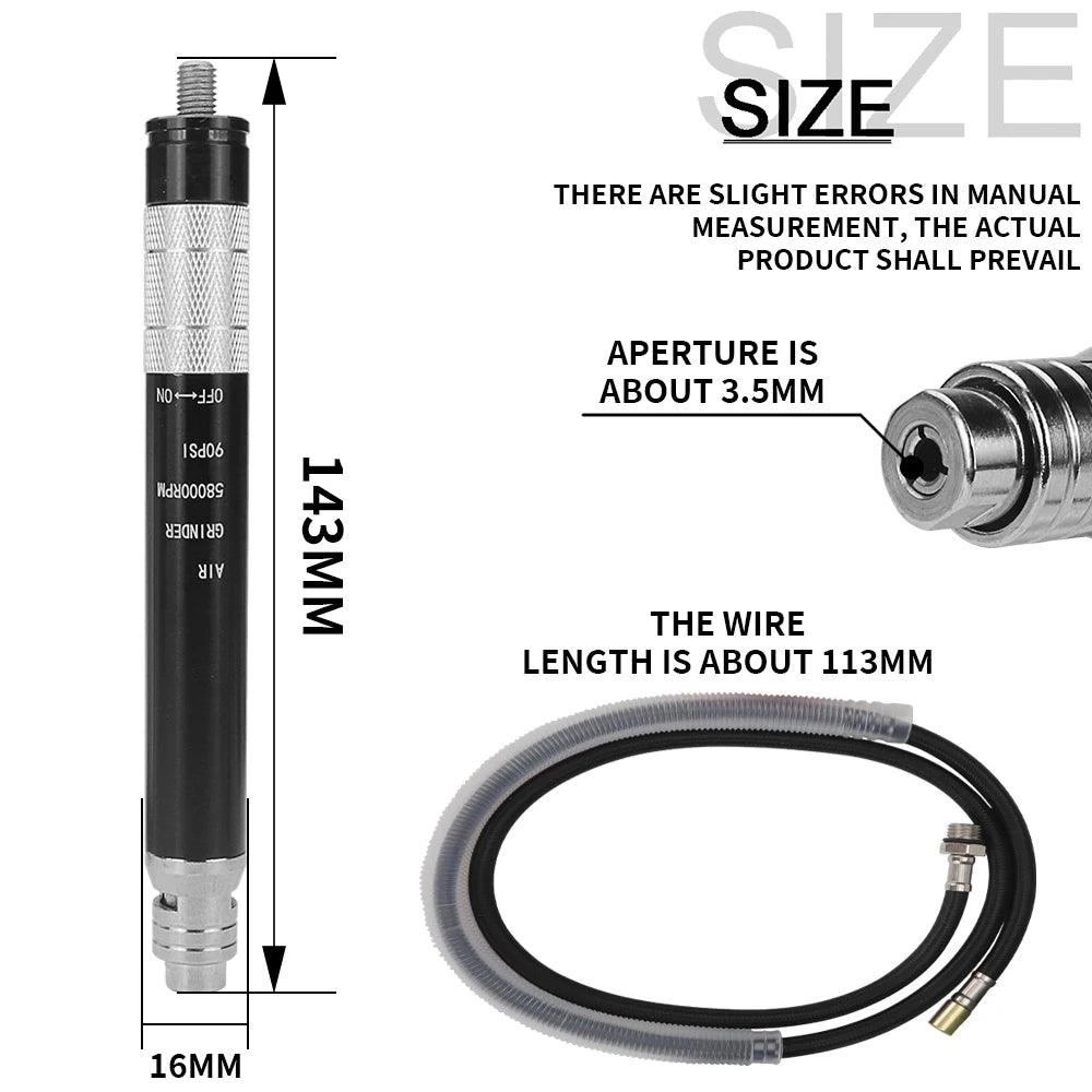 Air Micro Die Grinder Pencil Mini Polishing Grinding Engraving machine High Speed Cutting Wood Jewelry Grinding Pneumatic Tool
