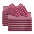 50pc Square 30x30cm Satin Elegant Satin Napkins Perfect For Wedding Graduation & Dinner Parties Restaurant Coffee/Cake Tea Towel