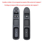 6554QC 6490HQ 2PCS Driver Side Passenger Side Window Control Switch For Peugeot 207 2007-2015 6554HJ 6554.QC