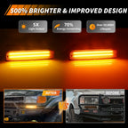 2X Front Bumper Parking Light Turn Signal Light DRL Light W/ LED For 1991-1997 Toyota Land Cruiser FJ80 1995-1997 Lexus LX450