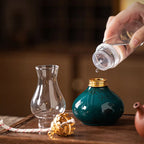 Traditional Ceramic Butter Oil Lamp - Aromatic Incense Burner and Ambient Night Light for Home Zen Decor