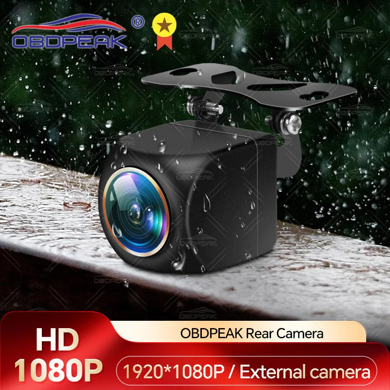 Car Rear View Backup Camera AHD 1080p 170° Fisheye Night Vision with 6m/10m/15m Cable