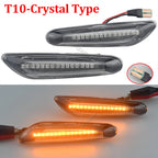 Smoke Lens Dynamic Flowing LED Turn Signal Side Marker Light Blinker Lamp For BMW E90 E91 E92 E93 E60 E87 E82 E46 Accessories
