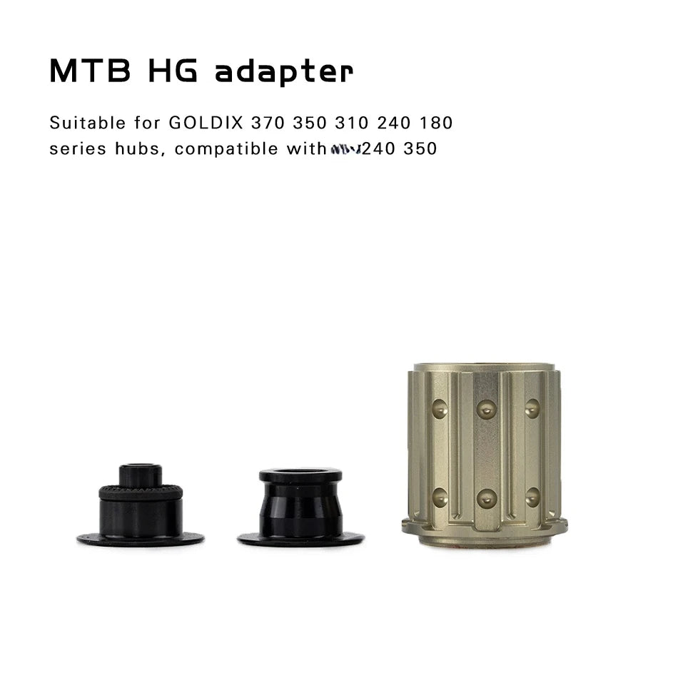 Free Shipping GOLDIX Mountain Road Gravel Bike Hub Adapter for M370 310 180 Series for SHIMANOSRAM 11S 12S/180 350 240 Adapter