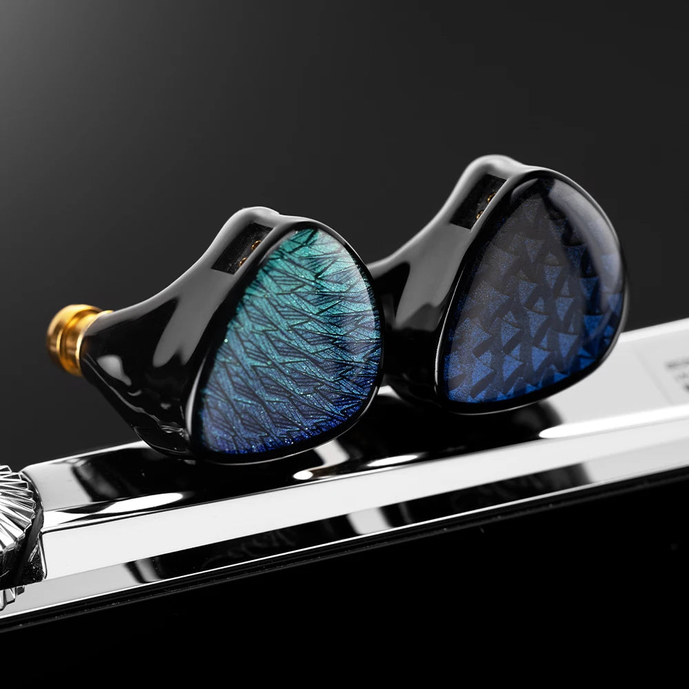 Celest Wyvern Black Remaster 10mm LCP 2.0 Diaphragm Custom Dynamic Driver in Ear Earphones with MIC Cable Headphones