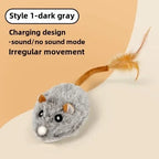 Mouse 1Pc Funny Lifelike Plush Mouse Running Rat Toy for Cats Dogs Tail Mouse Pets Kids Random Color Cat Accessories Toys Mice