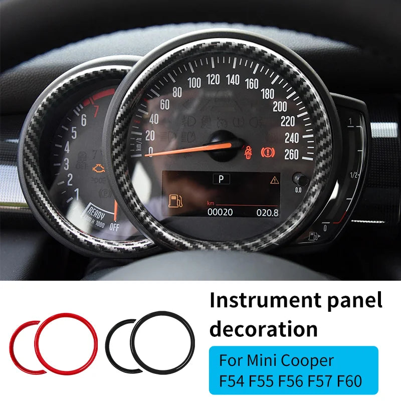 Car Tachometer Decoration Ring For Mini Cooper S F56 F55 F54 F60 Clubman Countryman Dashboard Panel Frame Cover Trim Accessories