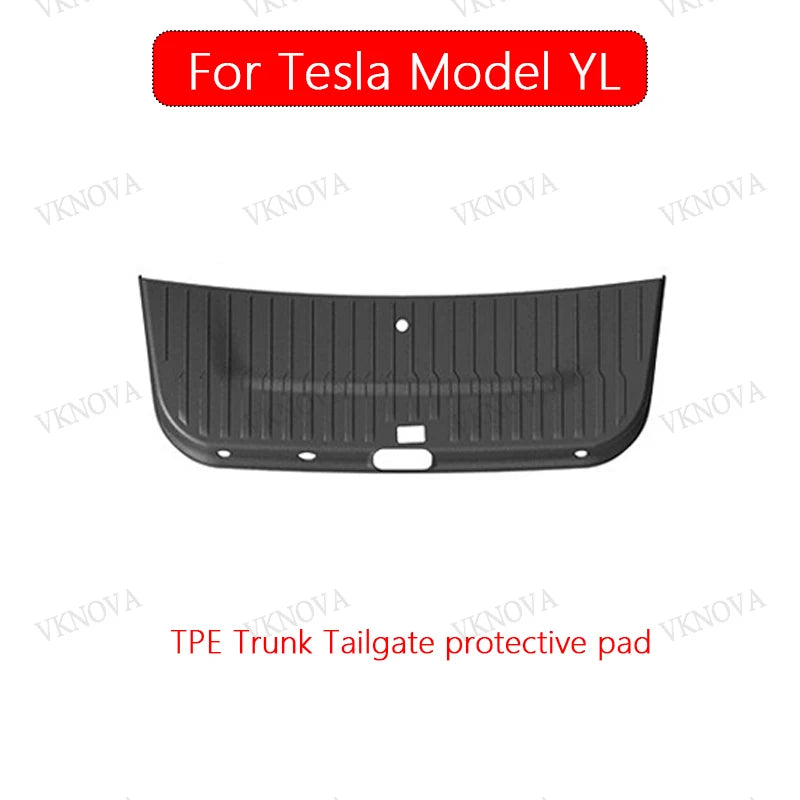 AITESLCAR For Tesla Model Y L Launch 2026 Rear Trunk Door TPE Anti-dirt Mat Trunk Tailgate Protection Pad Car Accessories