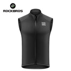 ROCKBROS Cycling Vest Windproof Winter Autumn Fleece Warm Bike Vest for Outdoor Sports MTB Road Thermal Bicycle Tops Waistcoat﻿