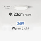 Ultra-Thin LED Ceiling Lamp Chandelier 23/30cm with Remote Control for Home Decor Lighting in Living Room Bedroom Kitchen