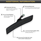 For Chevy Camaro Front Rear Side Marker Light Assemblies Turn SignalLights/Driving Lights,Replace OEM Sidemarker Lamps 2016-up