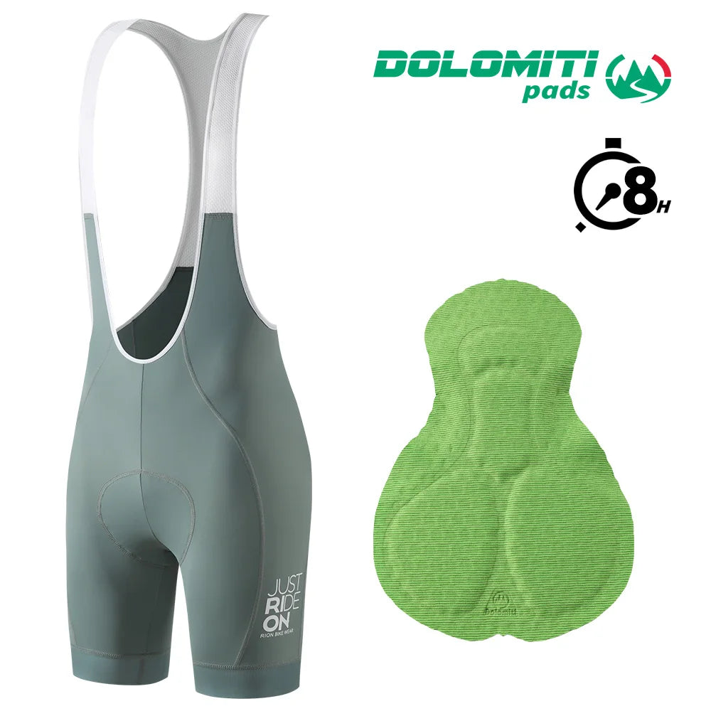 RION Cycling Shorts Women MTB Bib Shorts Road Bike Tights Padded Bicycle Wear Biker Clothing Long Distance Dolomiti 8H Outdoors