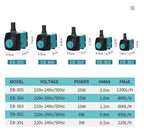 Submersible Aquarium Water Pump EU Plug 220-240V Ultra-Quiet Filter 3-85W