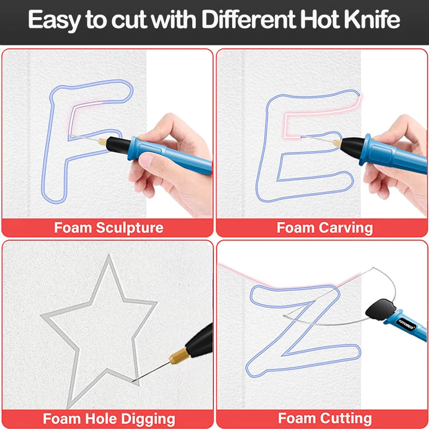 Electric Foam Cutter Kit Foam Carving Cutting Pen Foam Crafts Sculpture Cutting Pen Styrofoam Cutting Tools Hot Wire Foam Cutter