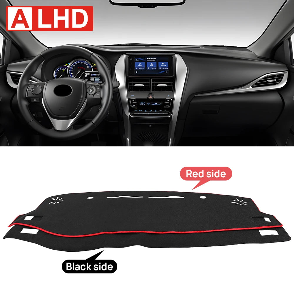 For Toyota Yaris Ativ 2019 2020 2021 2022 2023 2024 Car Dashboard Cover Avoid Light Pad Sun Shade Anti-UV Carpets Non-Slip Mats