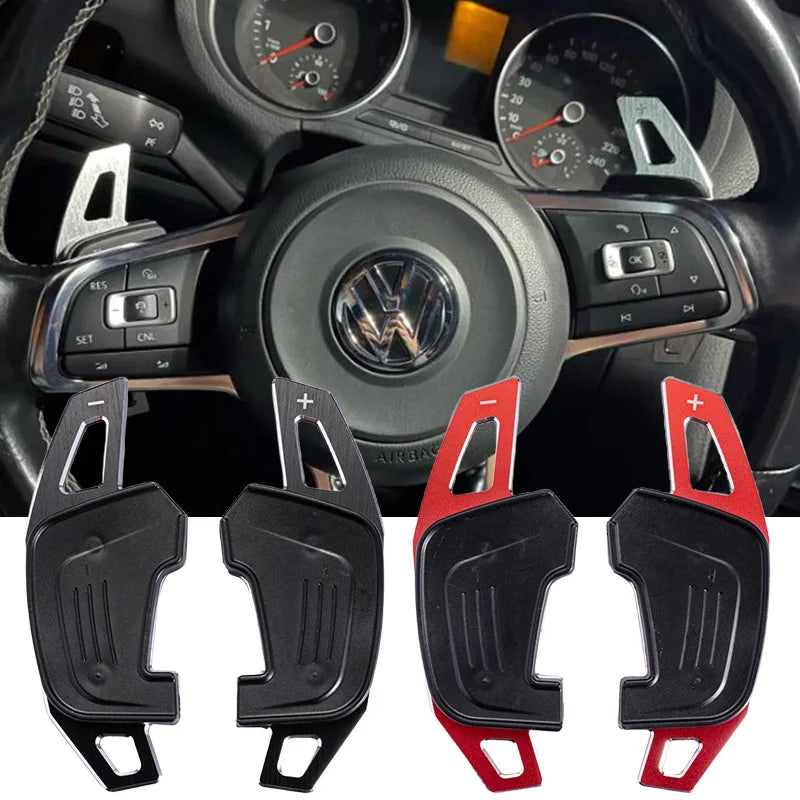 Car Steering Wheel Paddle Shift Extend Shifter Sticker For VW Golf 7 GTI MK7 GTE GTD RLINE Volkswage POLO Scirocco Sagitar GLI