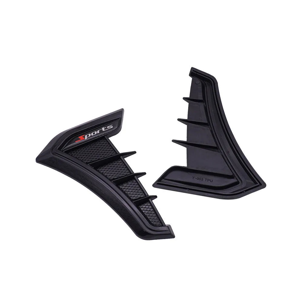 Vent Cover Fender Hood Air Flow Intake Trim Car Side  Exterior Accessories Wing Decals Ventilation Sticker Modified Styling 2pcs