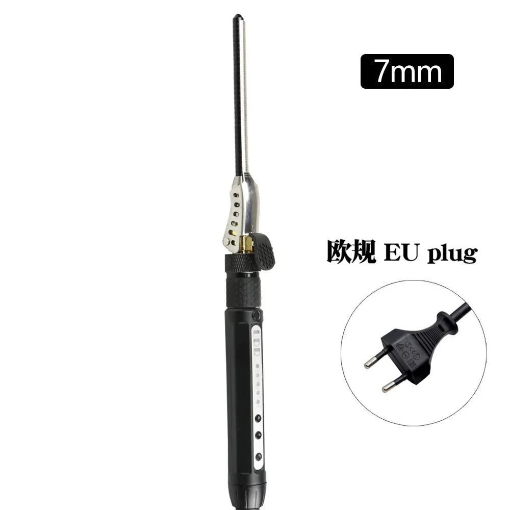Bestseller Small Curling Iron 7mm Clip Rotatable Short Hair Fluffy Wool Roll Mini Curling Iron
