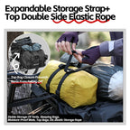 Rhinowalk Bike Pannier Bag 22/40/50L Waterproof Bicycle Double Side Saddlebag With Inner Support Plate Expandable Storage Strap
