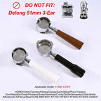 51mm Bottomless Coffee Portafilter With 2 Cups Basket for Homix Hibrew h11 Oster Cecotec Phico Brayer br1101 Espresso Machine