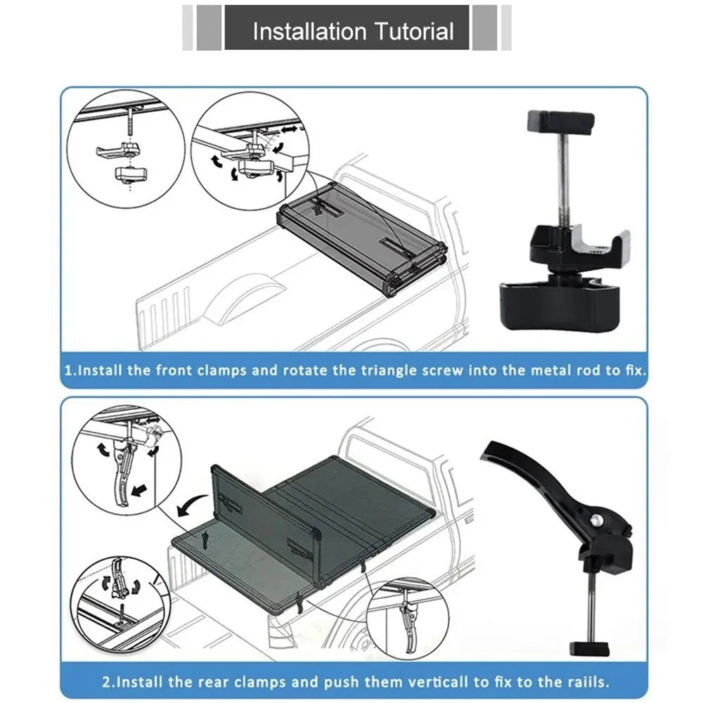 Universal tonneau cover clamp T-bolt fixing kit replacement parts, 6 T-bolts