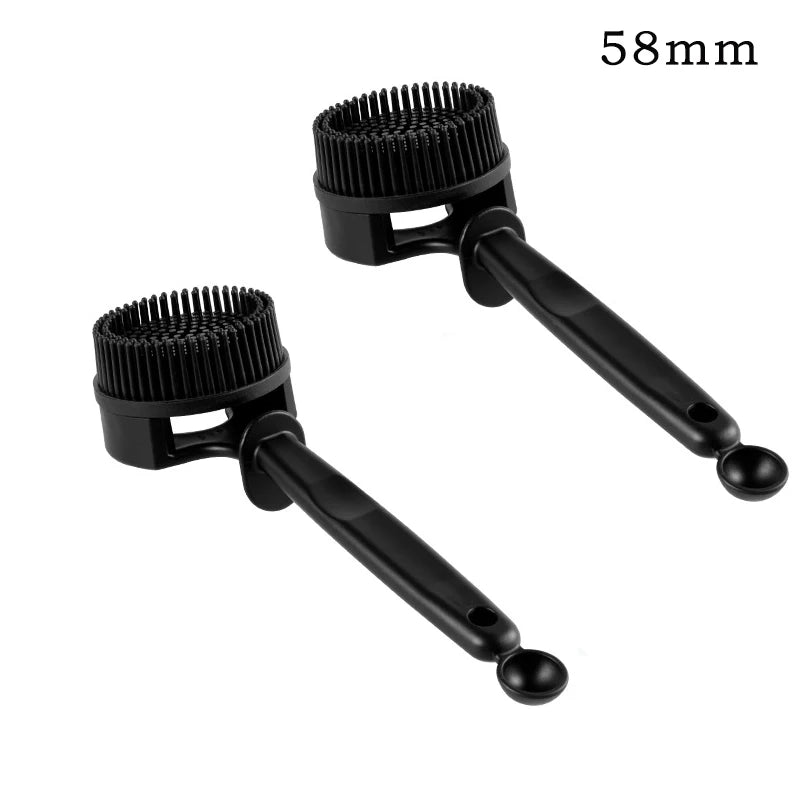 Coffee Machine Cleaning Brush 51mm/58mm Espresso Group Head Cleaning Brush Detachable Silicone Brush Coffee Maker Cleaning Tools