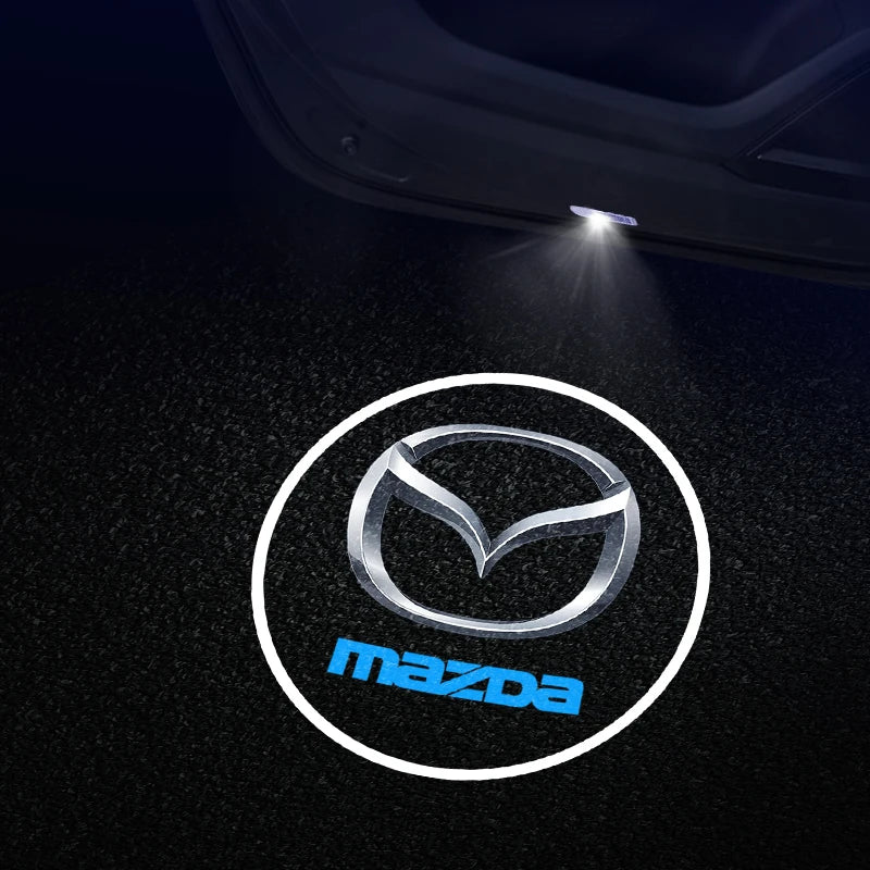 2pcs/set Car Led Logo Door Light Laser Projector Ghost lamp Welcome Light For Mazda 6 8 Atenza Axela RX-8 RX-9 Ruiyi Accessories