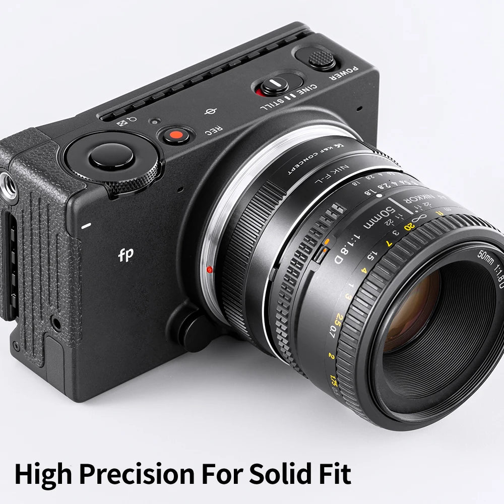 K&F CONCEPT Nik-L Lens Adapter Ring for Nikon F AI Lens to Leica Panasonic L Lens Camera Body for Leica SL SL2 T TL2 Panasonic