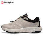 Baasploa New Hiking Shoes Men Casual Mesh Breathable Elastic Buckle Sneakers Male Outdoor Lightweight Non Slip Walking Shoes