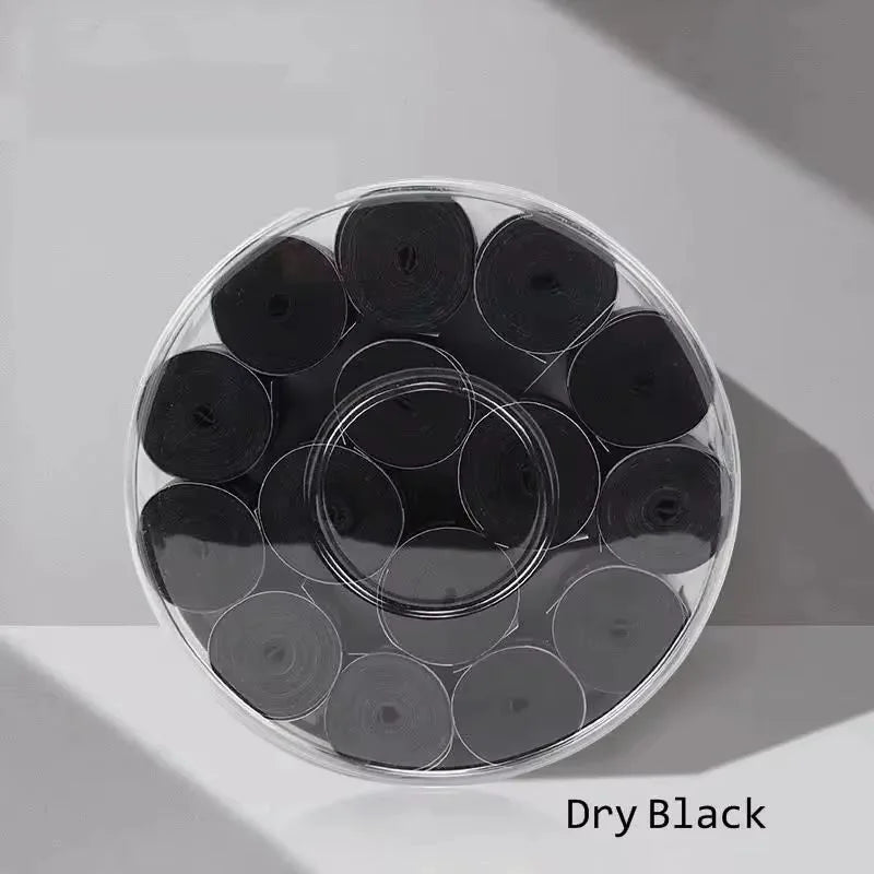 60pcs Tennis Racket Overgrip Tape PU Sweat Absorbent Handle Wrap, Dry or Sticky, Black/White