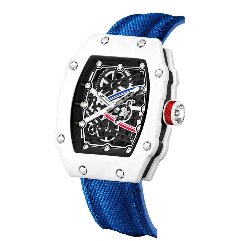 New Ultra-Thin Barrel-Shaped Quartz Fashion Men's Watch Stylish Timepiece for Men