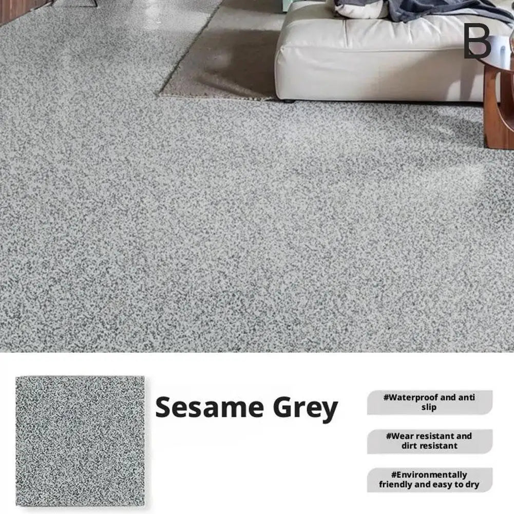 Self-Leveling Cement Floor Paint, Imitation Marble, Anti-Slip Wear-Resistant, Blue/Gray/Pink/Yellow
