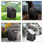Stacked Chair Dust Cover Outdoor Garden Patio Furniture Protector Cover Waterproof Dustproof Chaircover Rain Cover Chair Sofa