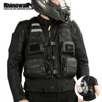 Rhinowalk Motorcycle Backpack Vest Universal Cycling Riding Outdoor Portable Traveling Sporting Pack With Helmet Net