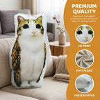 Gaslight Gatekeep Girlboss Meowl Pillow Cat Owl Funny Meme Shaped Pillow Brainrot Stuffed Animal Throw Pillow Gen Z Cushion