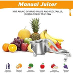 Manual Juice Squeezer Aluminum Alloy Hand Pressure Juicer Pomegranate Orange Lemon Sugar Cane Juice Kitchen Bar Fruit Tools Acce