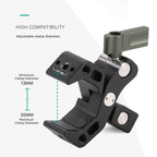 TILTA Accessory Mounting Clamp Metal Super Clamp Magic Arm Clamp Black TA-AMC-B with 1/4" 3/8" Hole for DSLR Camera Monitor LED