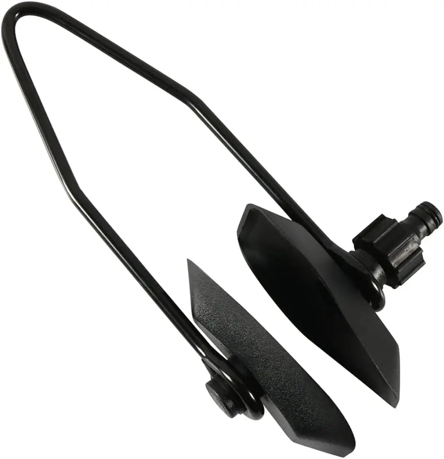 Outboard Motor Flusher Rectangular Spring Steel & Rubber Water Flush Attachment, Black