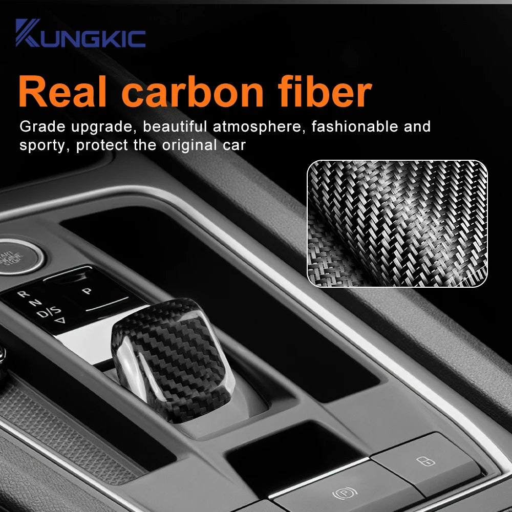 Carbon Fiber Gear Shift Knob Trim for Seat Leon MK4/Cupra Leon/Formentor 2020-2025