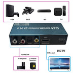 HDMI Switch Audio Extractor 2x1 4K 60Hz, HDMI ARC, Optical Toslink SPDIF, Coaxial, L/R