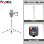 Ulanzi TT88 1.44M Overhead Selfie Stick Phone Tripod with Magnetic Clamp Wireless Remote Extension Tripod for LiveStreaming Vlog