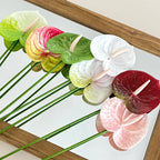 5/10/20pcs 3D Printed Anthurium Artificial Flower Flamingo Palm Wedding Hall Layout Wedding Home Decoration Artificial Flower