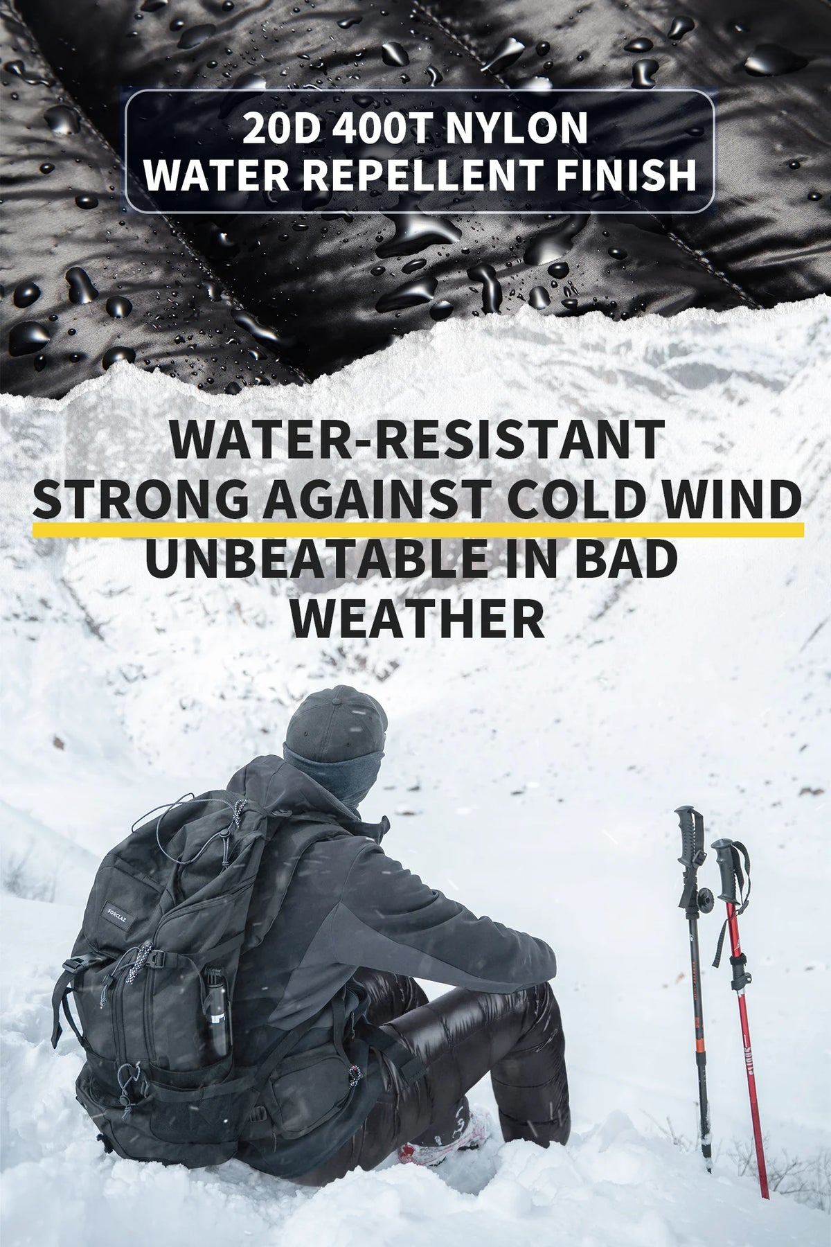 MAPLEAF Down Pants Ultralight Warm Down Trousers 800FP Winter Snow Pants Windproof Waterproof Ski Pants Camping Hiking Trousers