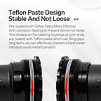 T47 Threaded Bottom Bracket for Road Bikes Ceramic/Steel Bearings Smooth Pedaling 68/77/85.5mm Axle Compatibility 24mm & DUB