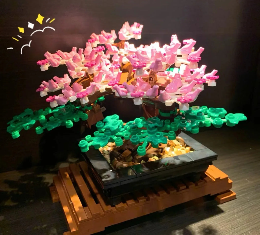 Romantic orchid Rose Flower Bouquet Building Blocks Creative Home Desk Plant Decoration Assemble Bricks Toys Gifts For Girls  ﻿