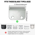 8pcs/set Professional Barber Hair Clipper Guide Combs For Wahl Trimmer Attachment Hair Cutting Limited Comb Salon Haircut Tools